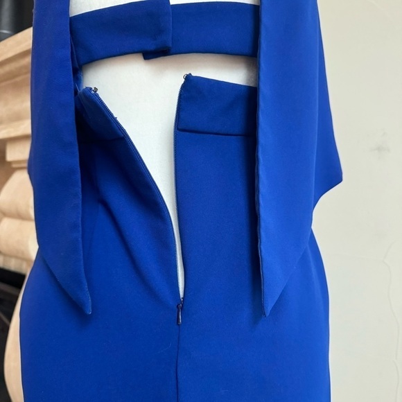 Jay Godrey Viola Strapless Cocktail Party Mini Dress Cobalt Blue Womens Size 4 - Picture 8 of 15